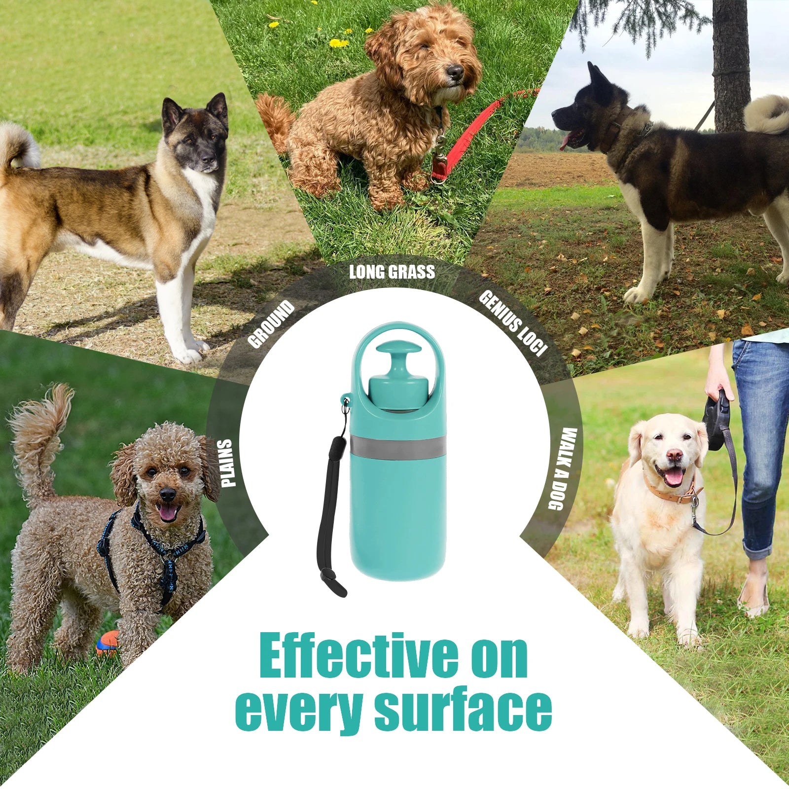 Portable Pet Toilet Waste Disposal Kit with Dog Shovel and Garbage Bags