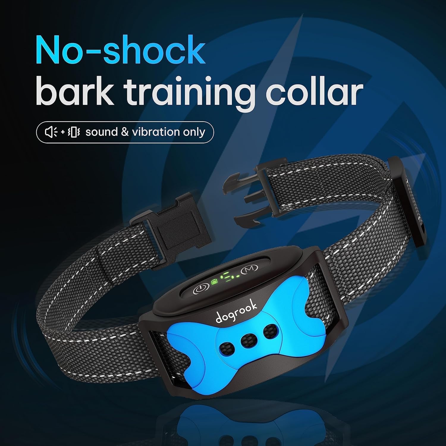 Effective Dog Bark Collar | Smart Training Device with Beep & Vibration | Rechargeable, Waterproof & No Shock | Suitable for All Sizes (12-110 Lbs)