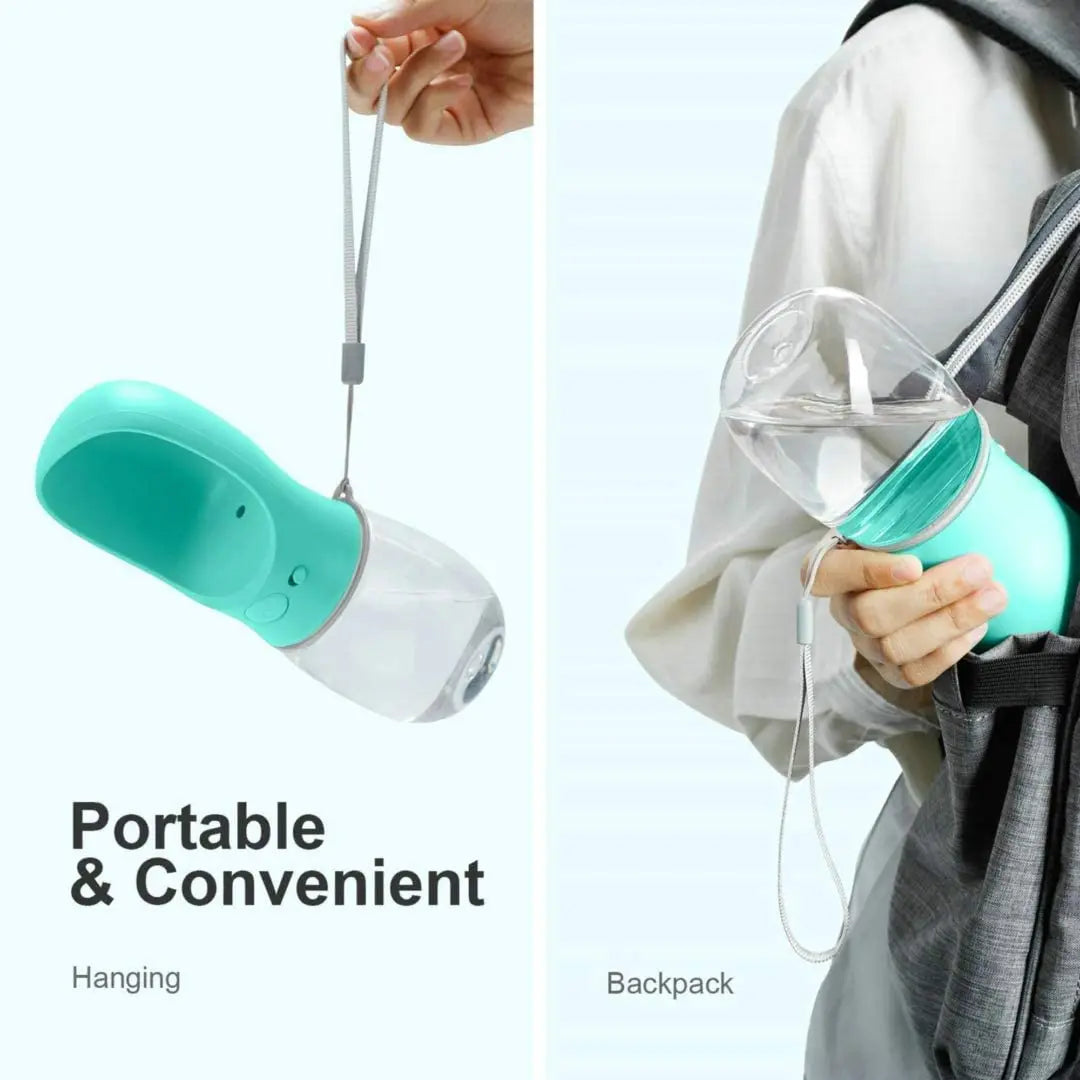 Portable Pet Water Bottle - Ideal Travel Feeder for Dogs & Cats - Outdoor Hydration Dispenser