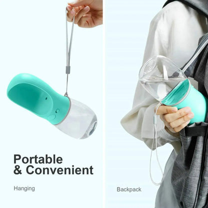 Portable Pet Water Bottle - Ideal Travel Feeder for Dogs & Cats - Outdoor Hydration Dispenser