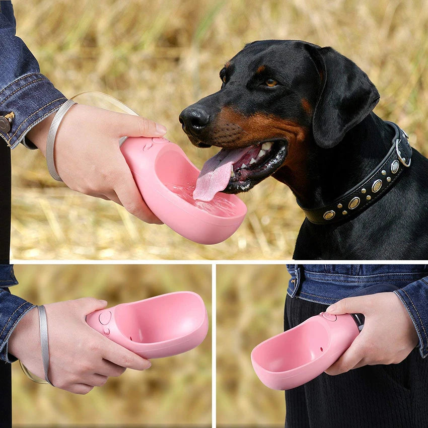 Portable Pet Water Bottle - Ideal Travel Feeder for Dogs & Cats - Outdoor Hydration Dispenser