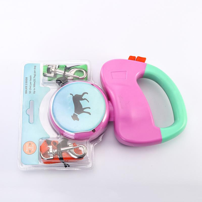Ultimate Retractable Dual Pet Dog Walking Leash - Walk Two Dogs with Ease!