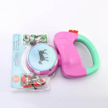 Ultimate Retractable Dual Pet Dog Walking Leash - Walk Two Dogs with Ease!