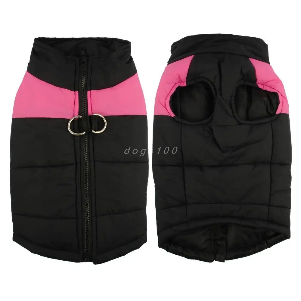 Cozy Winter Dog Jackets - Stylish & Warm Vests for Small to Large Breeds - Available in 4 Colors & Sizes S-5XL