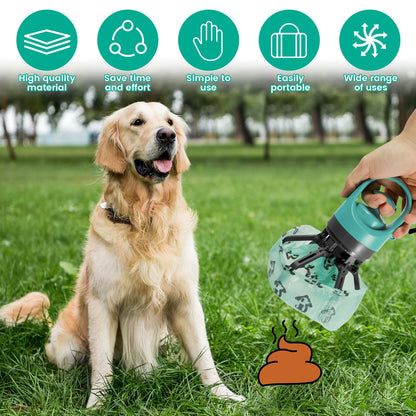 Portable Pet Toilet Waste Disposal Kit with Dog Shovel and Garbage Bags