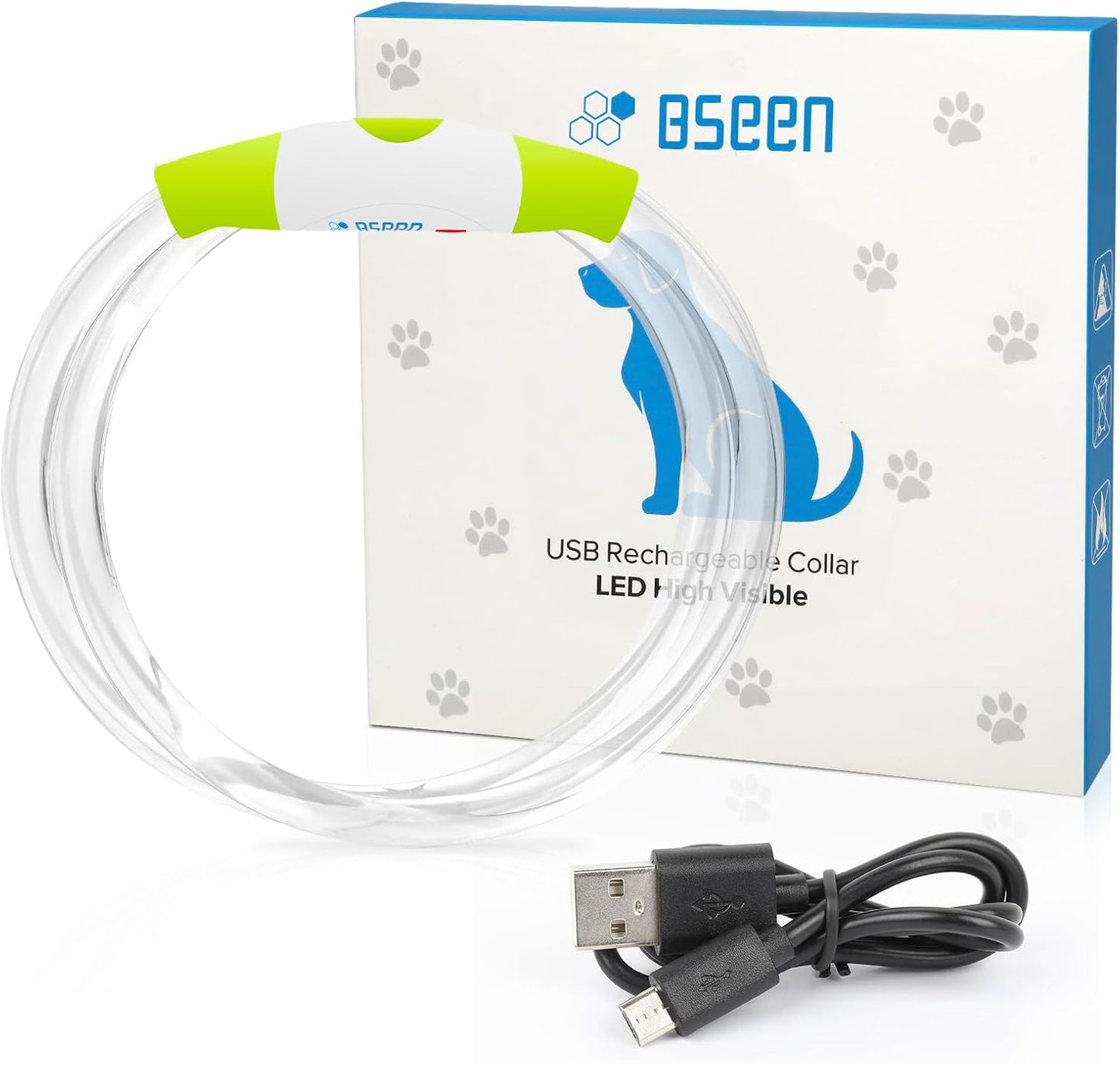 Illuminate Your Dog's Safety: USB Rechargeable LED Collar for All Sizes - Be Seen at Night!
