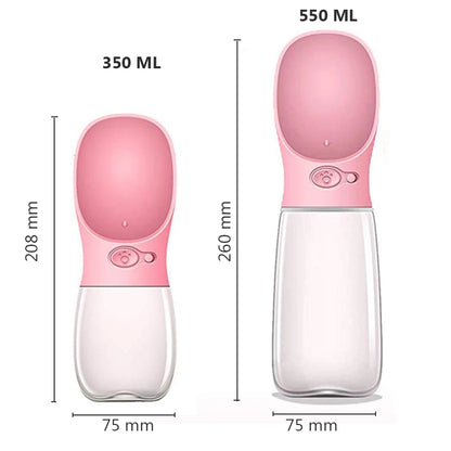 Portable Pet Water Bottle - Ideal Travel Feeder for Dogs & Cats - Outdoor Hydration Dispenser