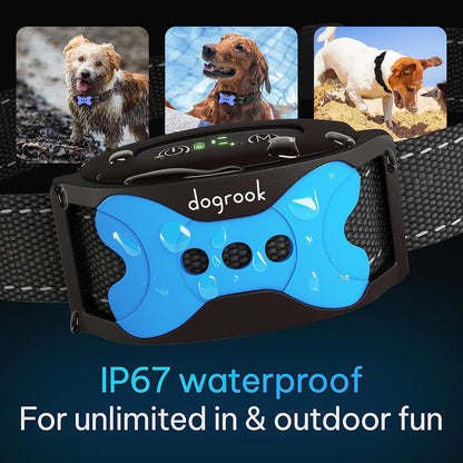Effective Dog Bark Collar | Smart Training Device with Beep & Vibration | Rechargeable, Waterproof & No Shock | Suitable for All Sizes (12-110 Lbs)