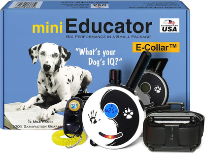 ET-300ZEN Waterproof Remote Dog Trainer - 1/2 Mile Range with Static, Vibration & Sound Stimulation + Petstek Clicker
