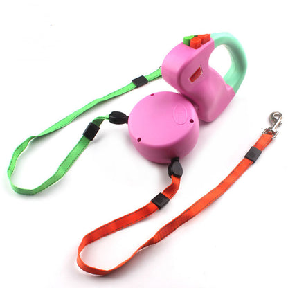 Ultimate Retractable Dual Pet Dog Walking Leash - Walk Two Dogs with Ease!