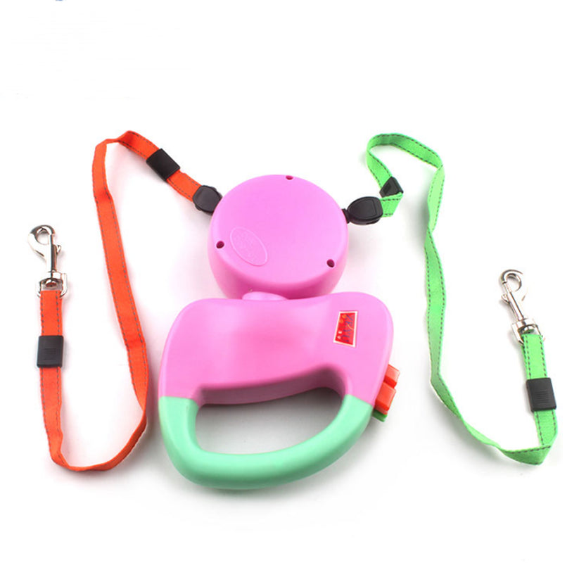Ultimate Retractable Dual Pet Dog Walking Leash - Walk Two Dogs with Ease!